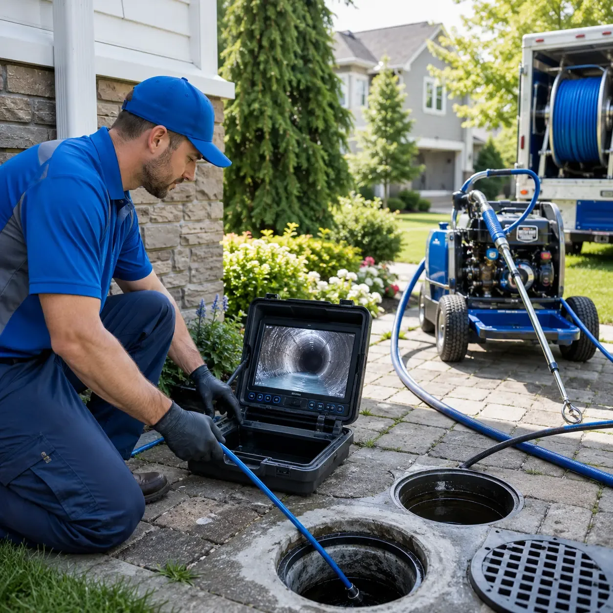 Outdoor drain cleaning professionals serving Brooklin, ME
